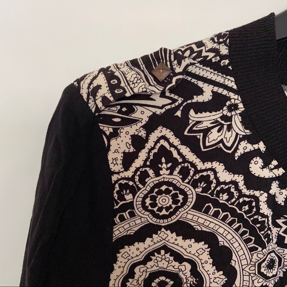 Retro Art Deco Zip-up Lightweight Jersey Jacket - Picture 4 of 6